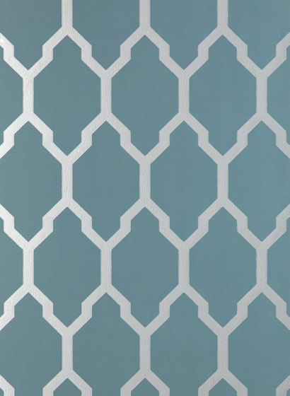 Tapete Tessella - Blue/ Silver