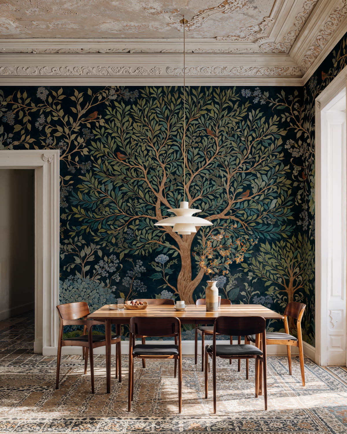 Wandbild Varanasi Tree - Onyx