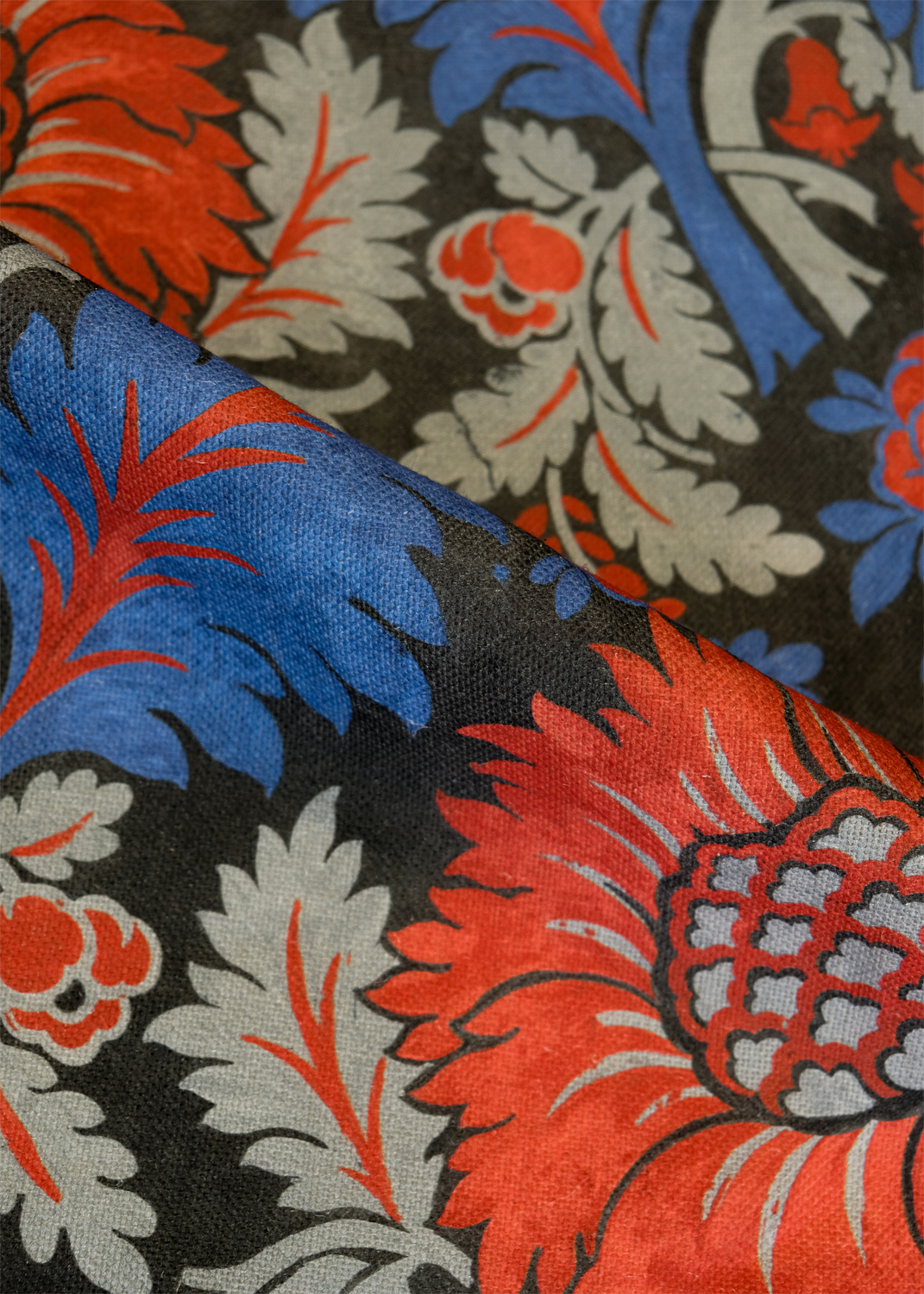 Stoff Chinese Damask - Sapphire