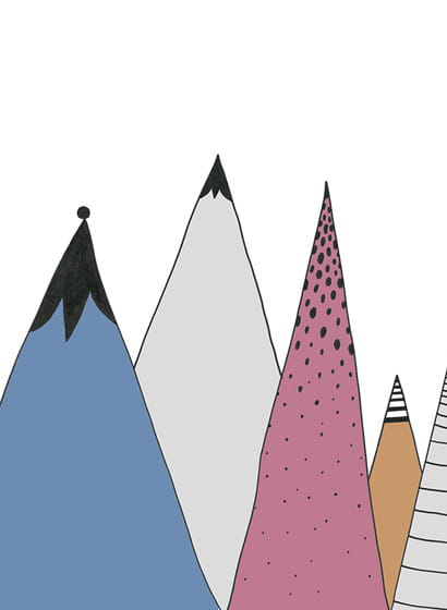 Tapete Mountain Ridge - Color