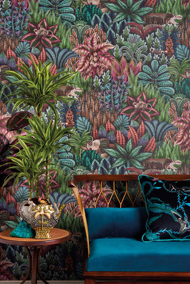 Tapete Singita - Dark Green