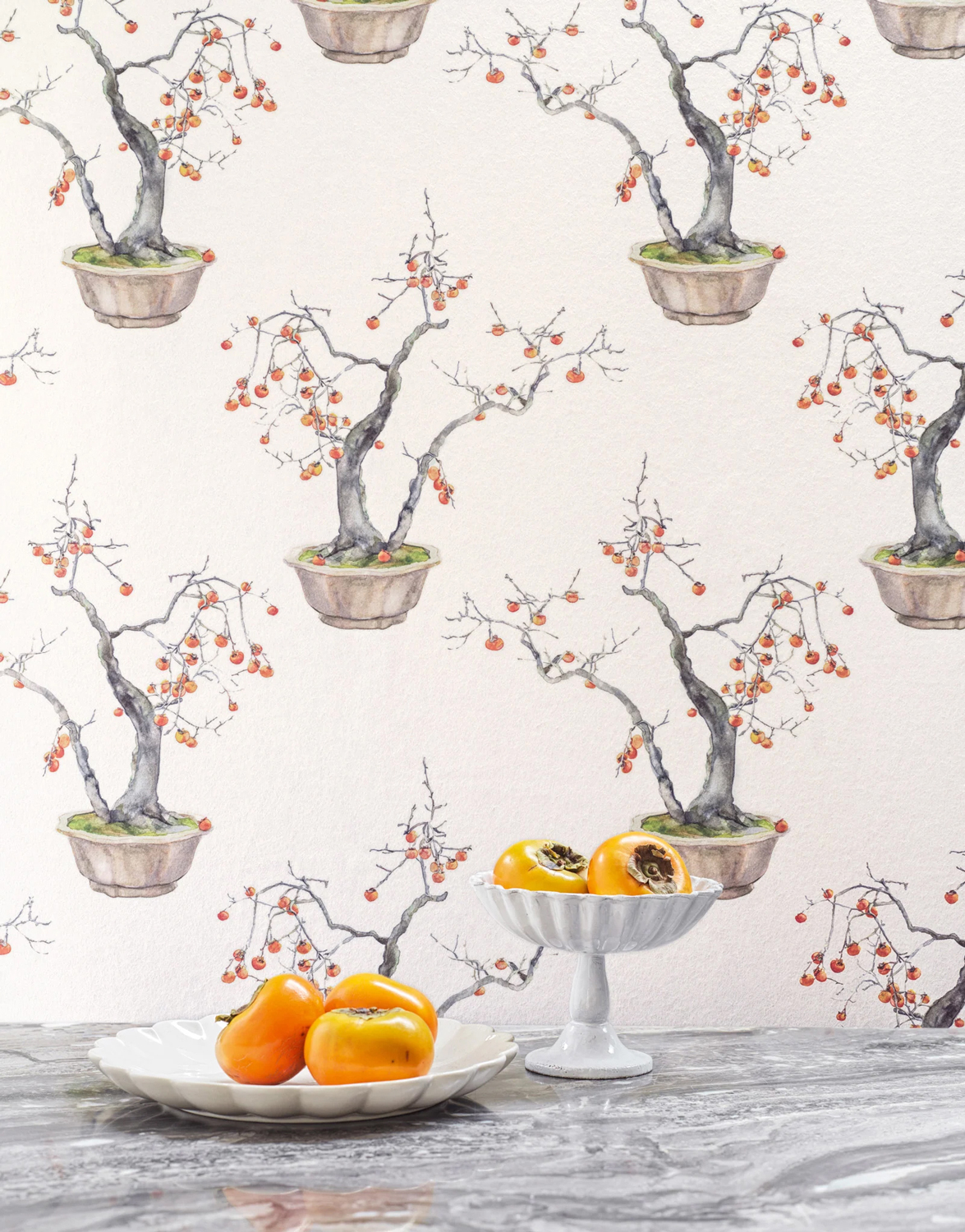 Tapete Kaki Persimmon - Ivory/ Bergamot