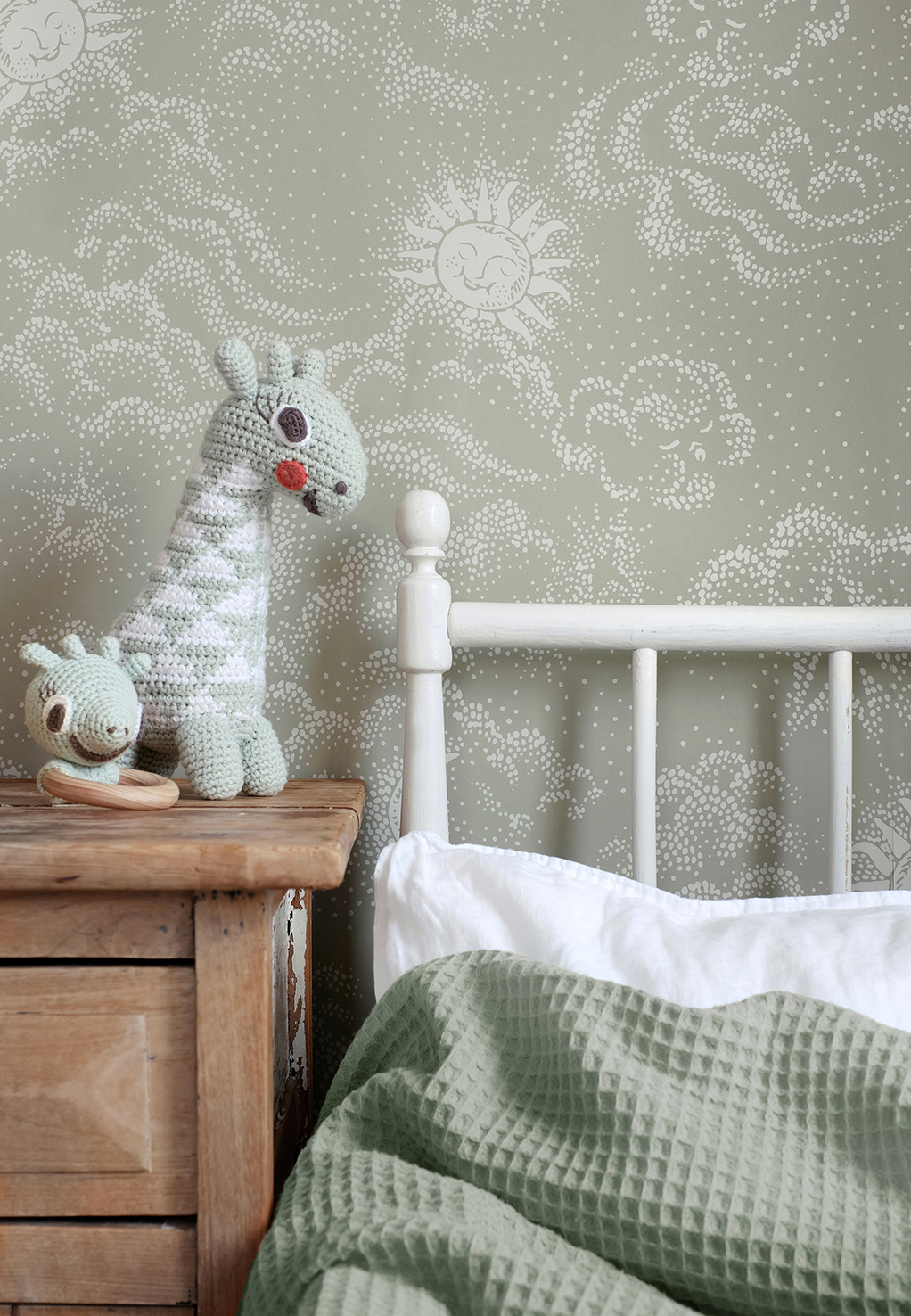 Tapete Happy Cloud - Sage Green