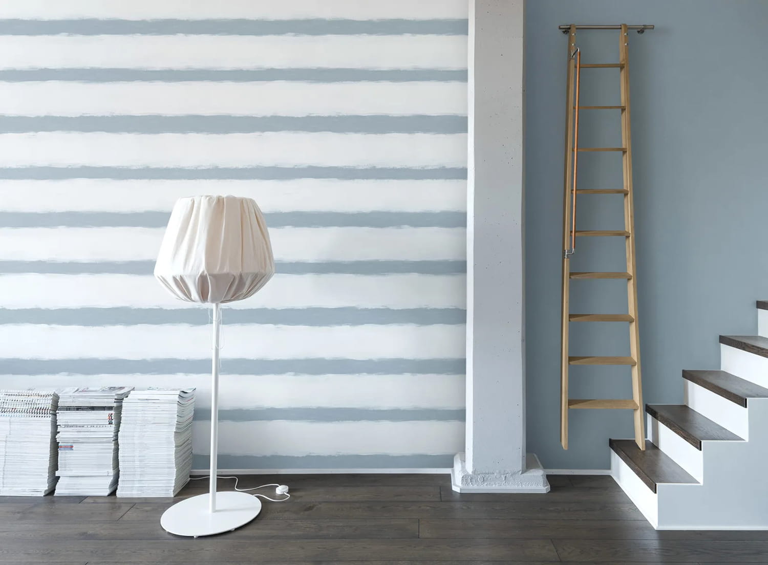 Wandbild Tidemark - Blue