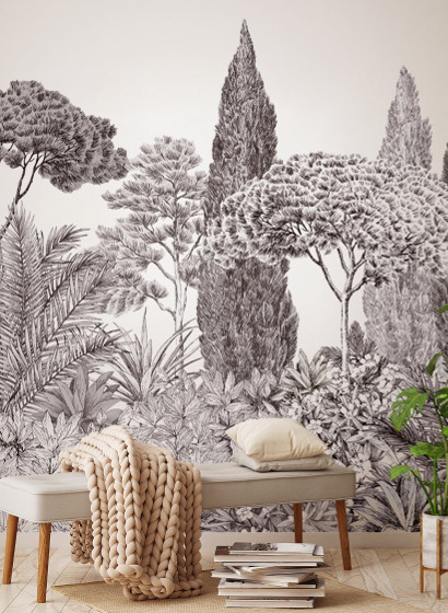 Wandbild Riviera Grisaille