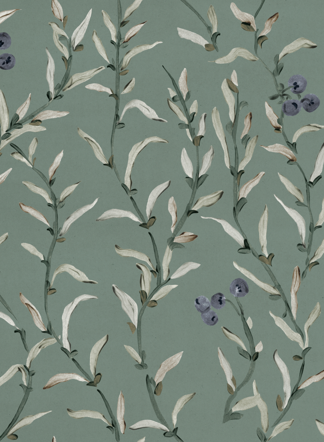 Tapete Wild Blackthorn - Lagoon