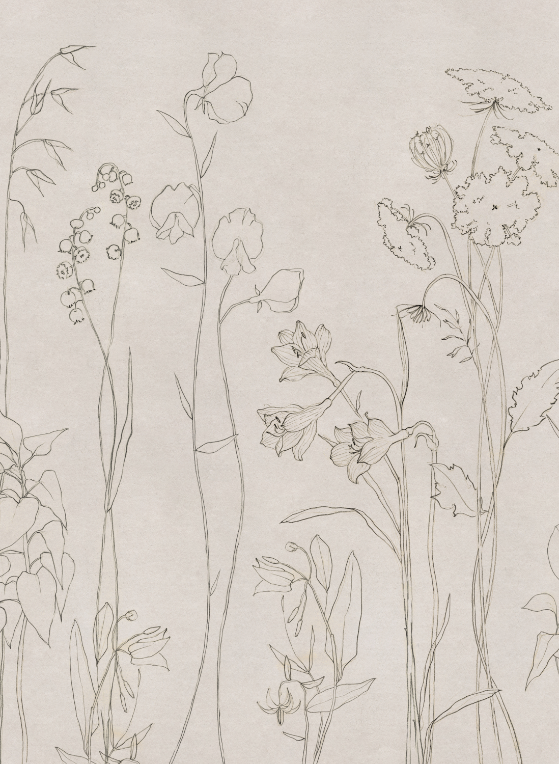 Wandbild Countryside - Ink