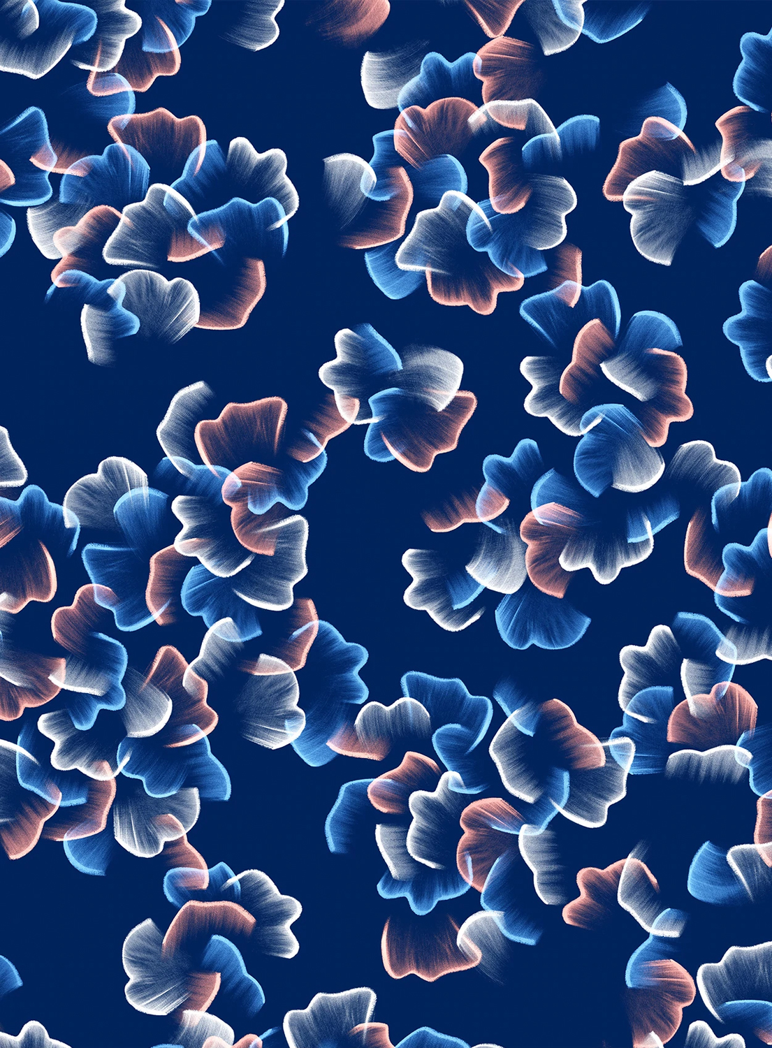 Wandbild Printemps - Bleu