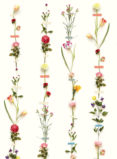 Tapete Flower Garland - Multicolor