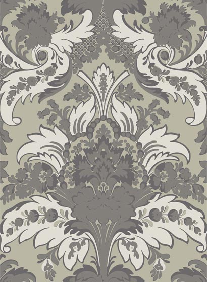 Tapete Aldwych - Silver/ White