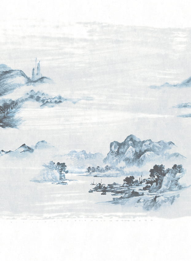 Wandbild Kawa - Blue Panel 5