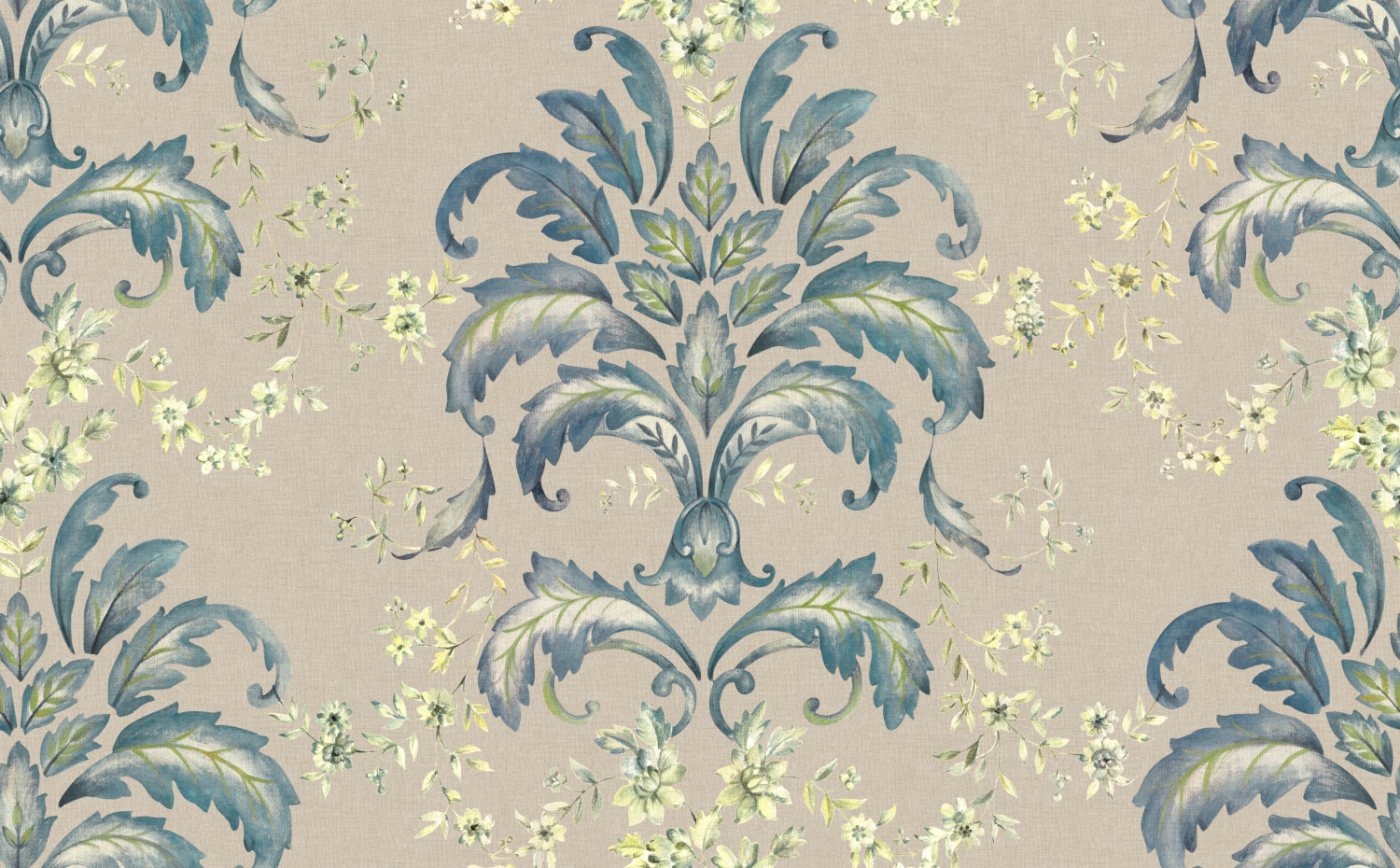 Tapete French Damask - Sapphire