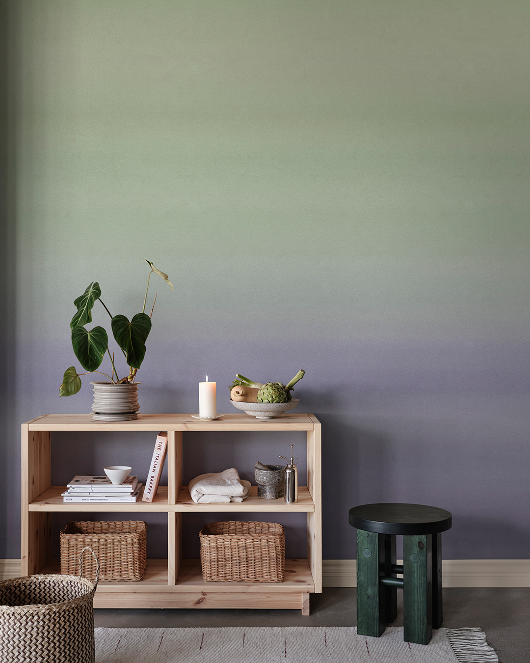 Wandbild Skymning - Purple