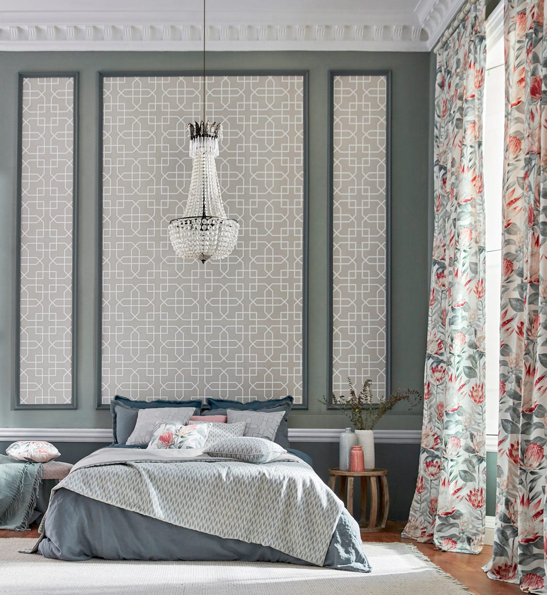 Tapete Hampton Trellis - Grey