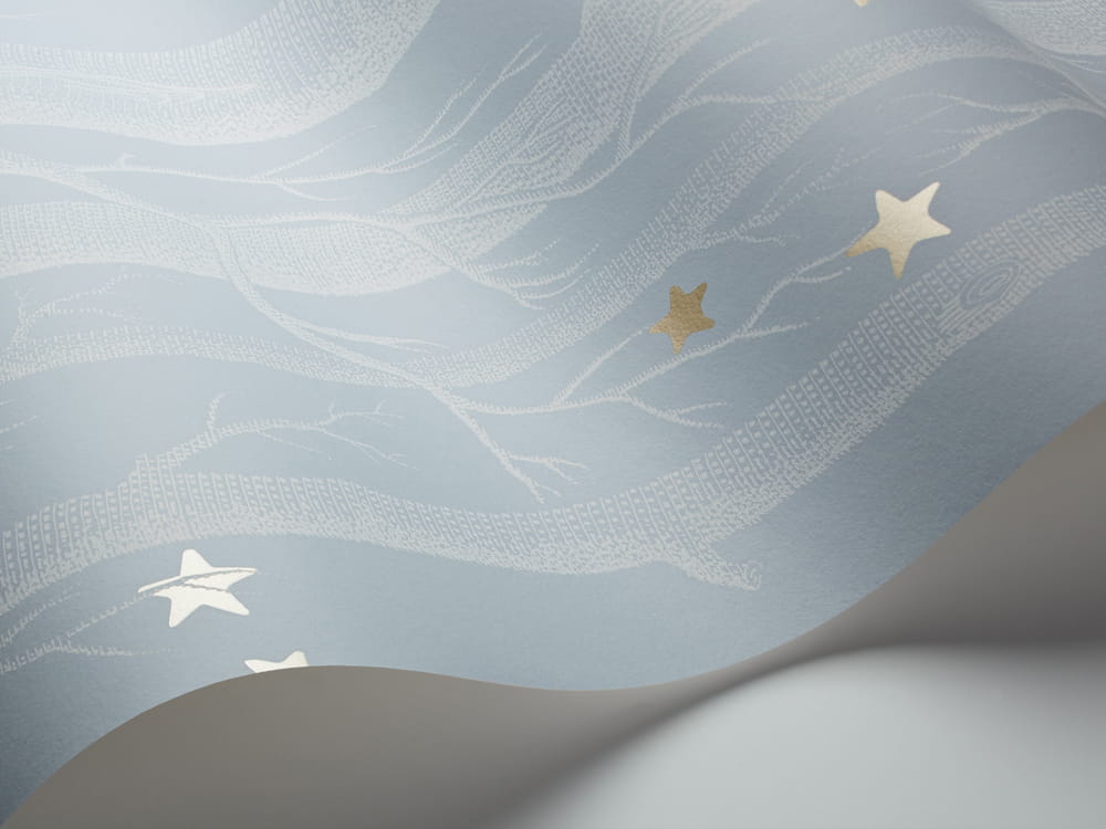 Tapete Woods & Stars - Powder Blue