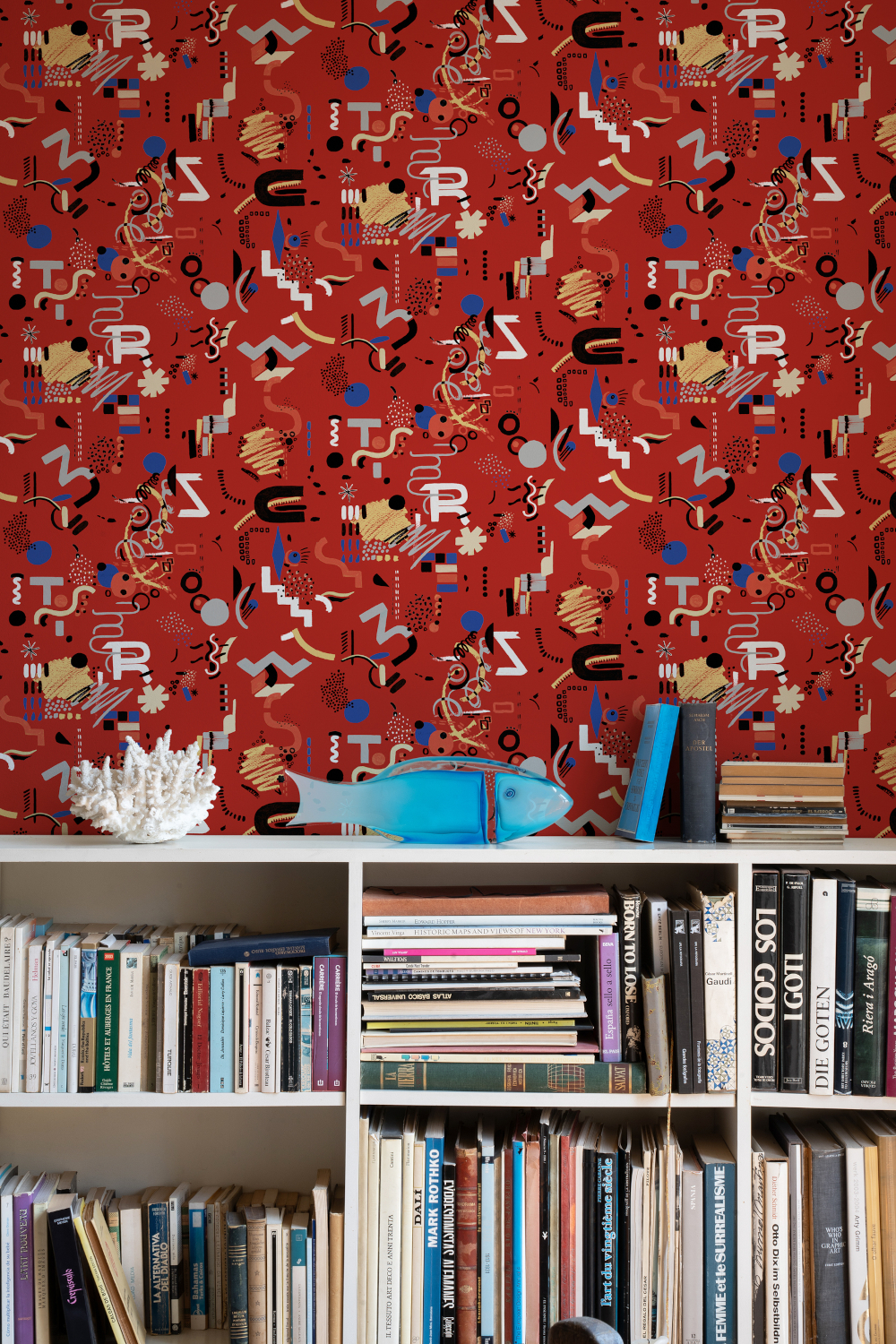 Tapete Funny Shapes - Red