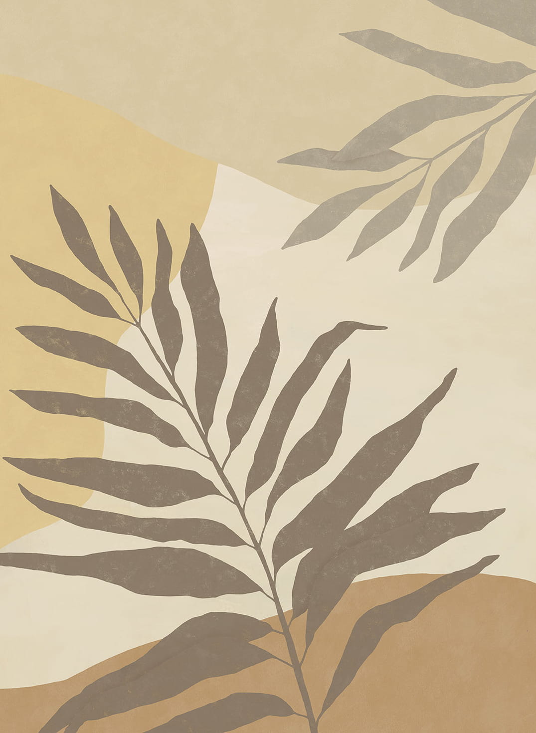 Wandbild Silhouette Leaves - 318073