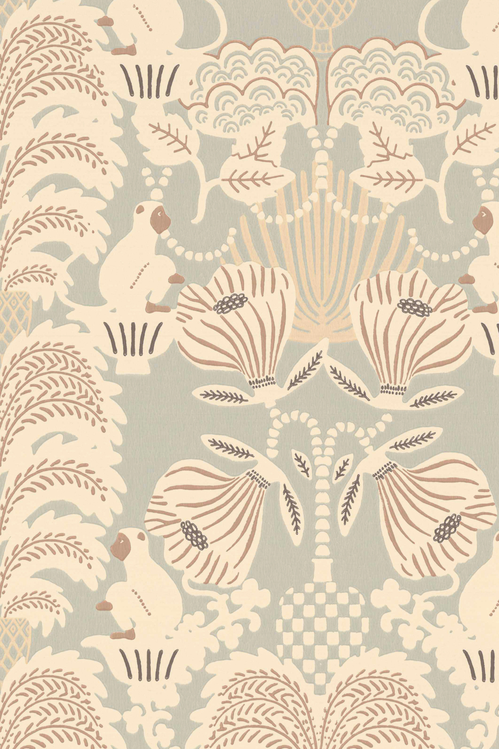 Tapete Hello Monkey - Pale Sage Green