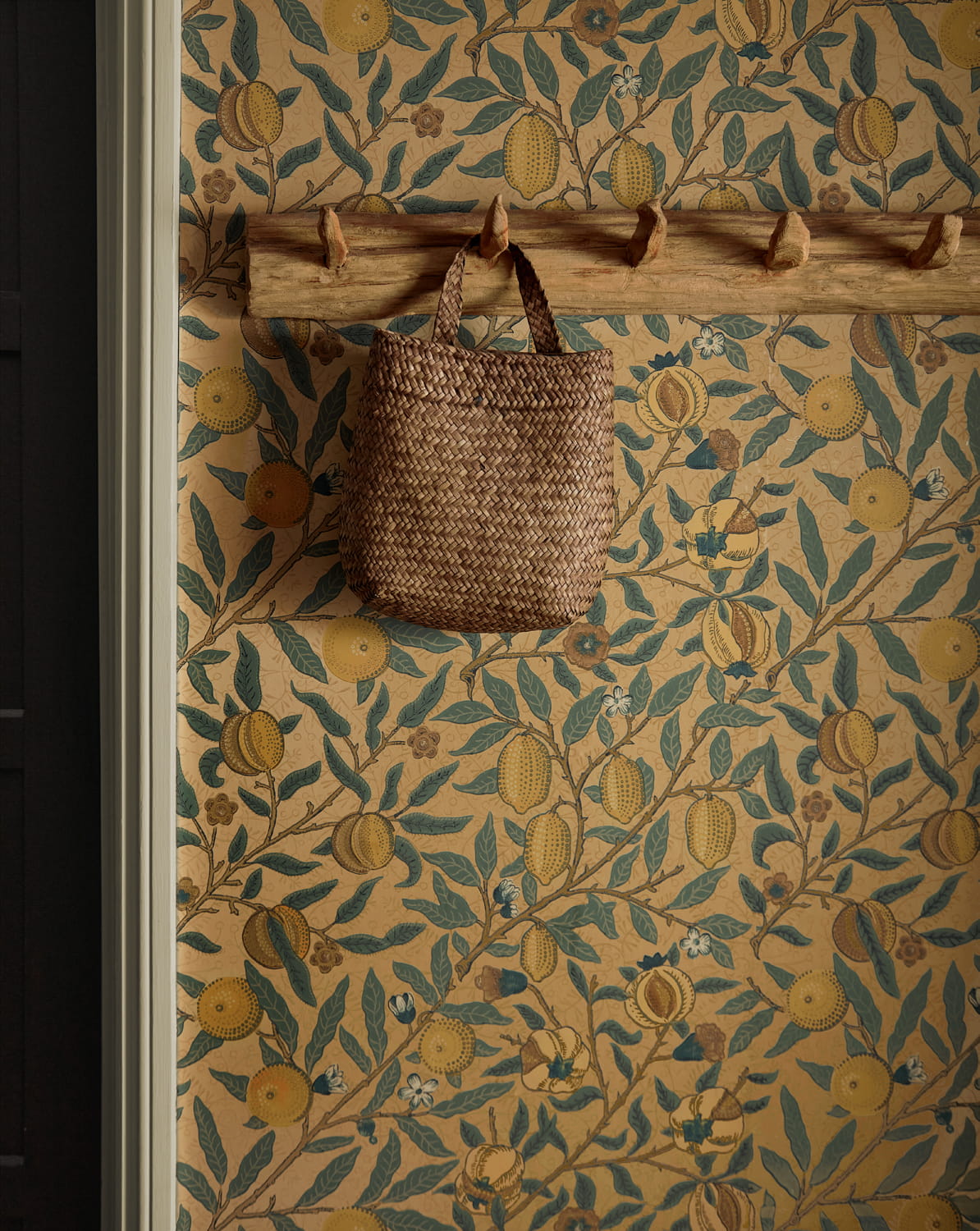 Tapete Fruit - Blue/ Gold/ Brown
