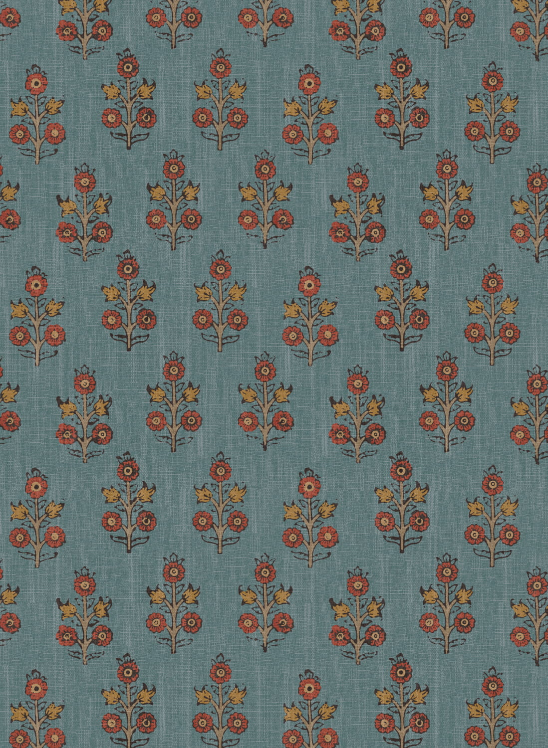 Tapete Poppy Sprig - Denim
