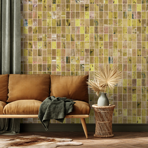 Tapete Waste Tiles - Yellow
