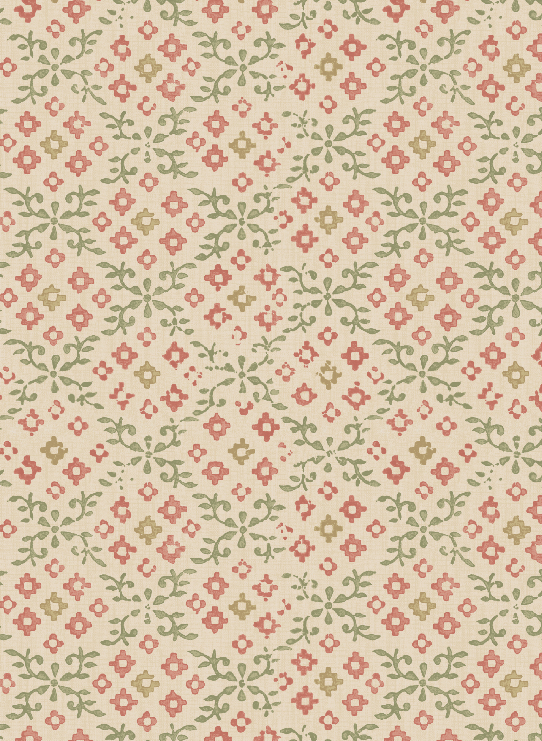Tapete Grantly - Red/ Green