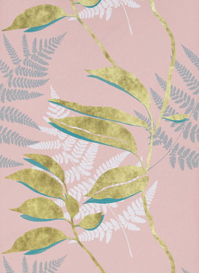 Tapete Feuille D Or - Blush / Gold