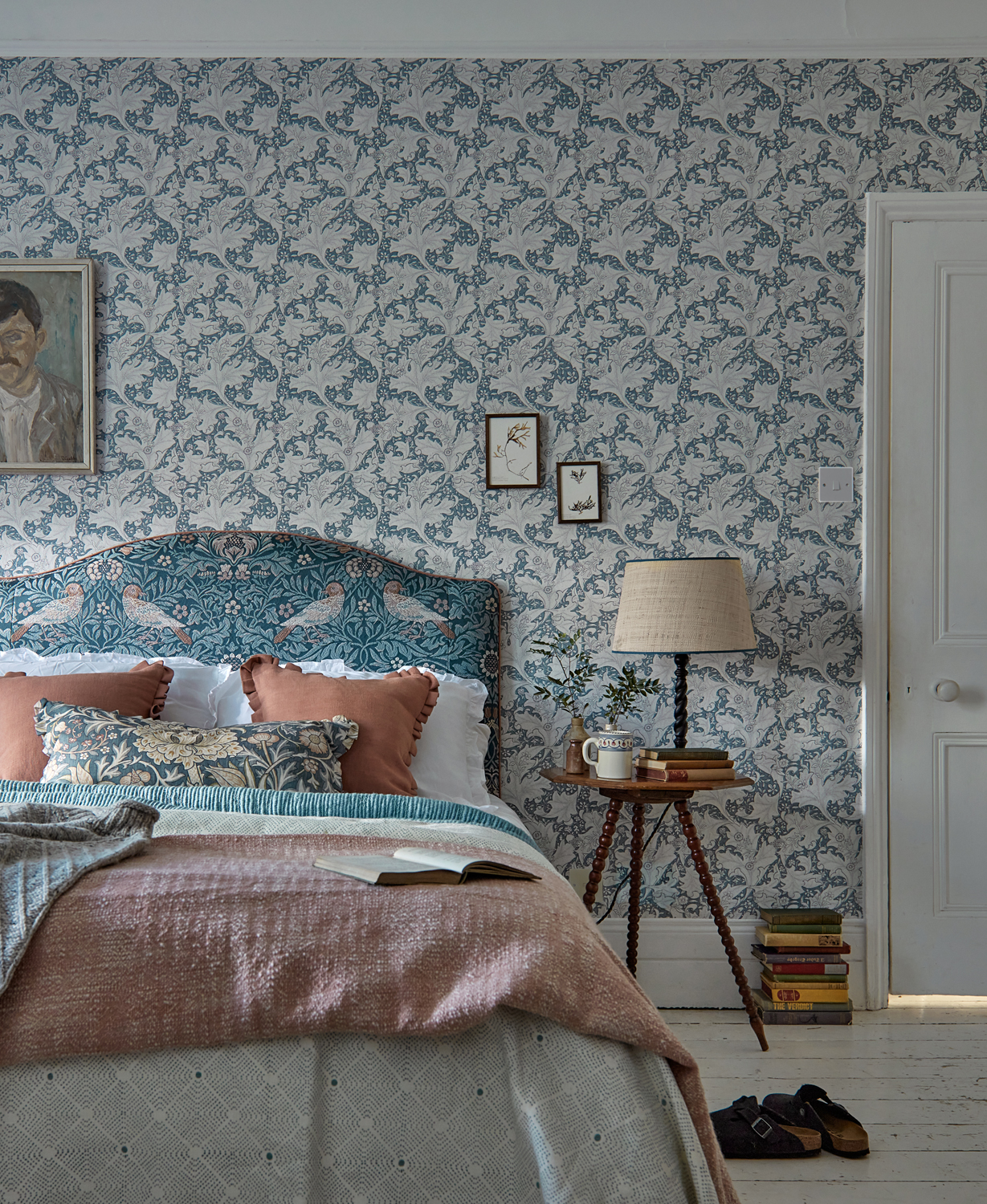 Tapete Wallflower - Woad Blue