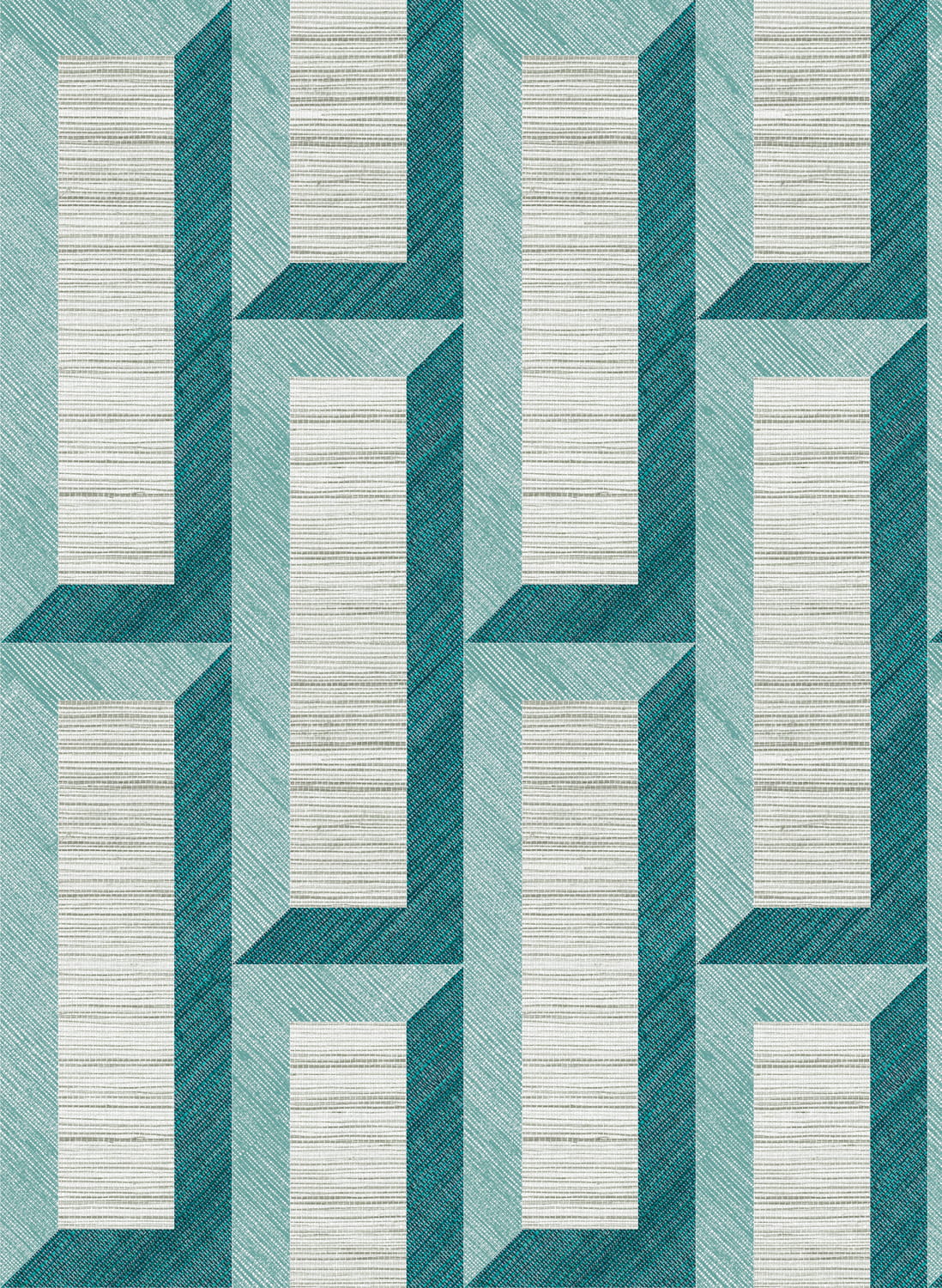 Tapete Biseau - Turquoise Teal