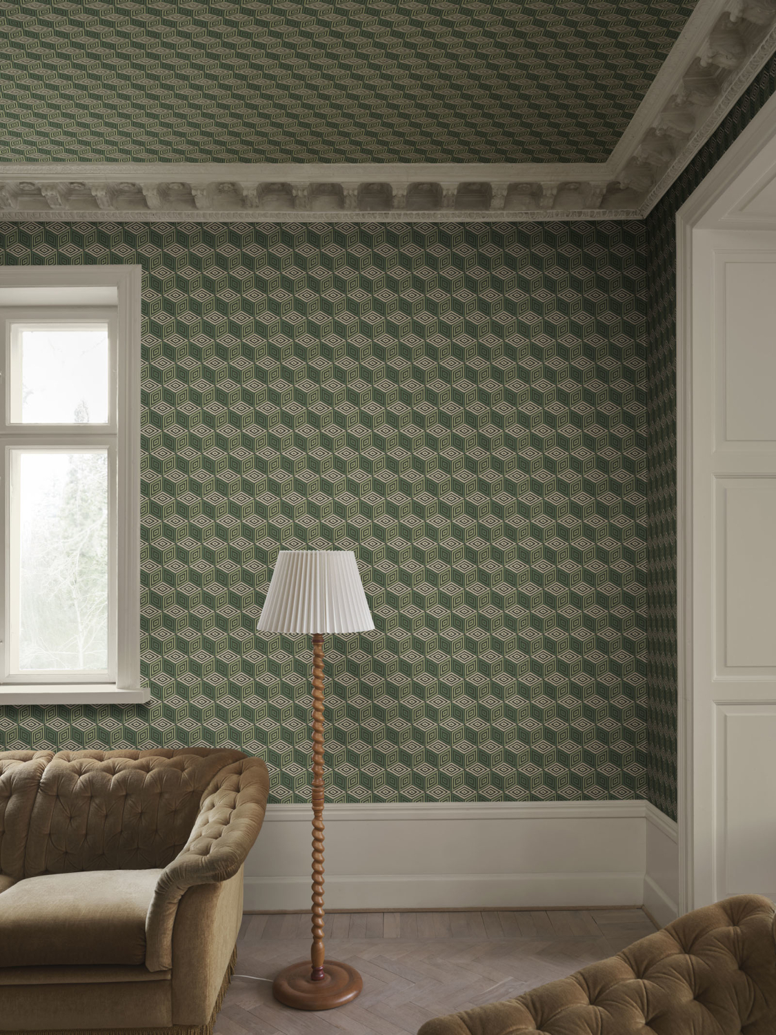 Wandbild Chiara - green