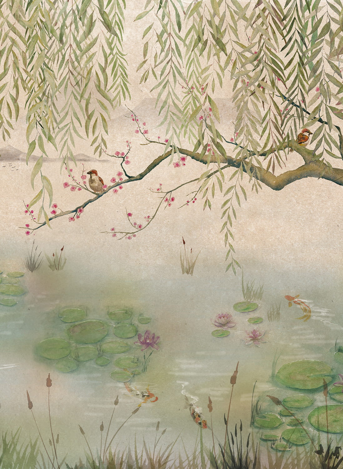 Wandbild Lotus - Aloe