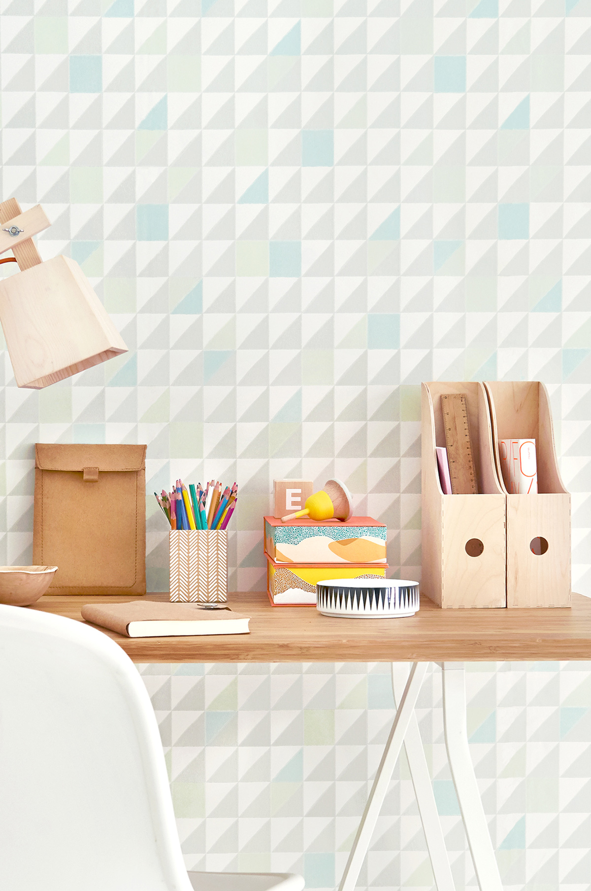 Tapete Katinka - Grey/ Turquoise/ Green/ Cream White