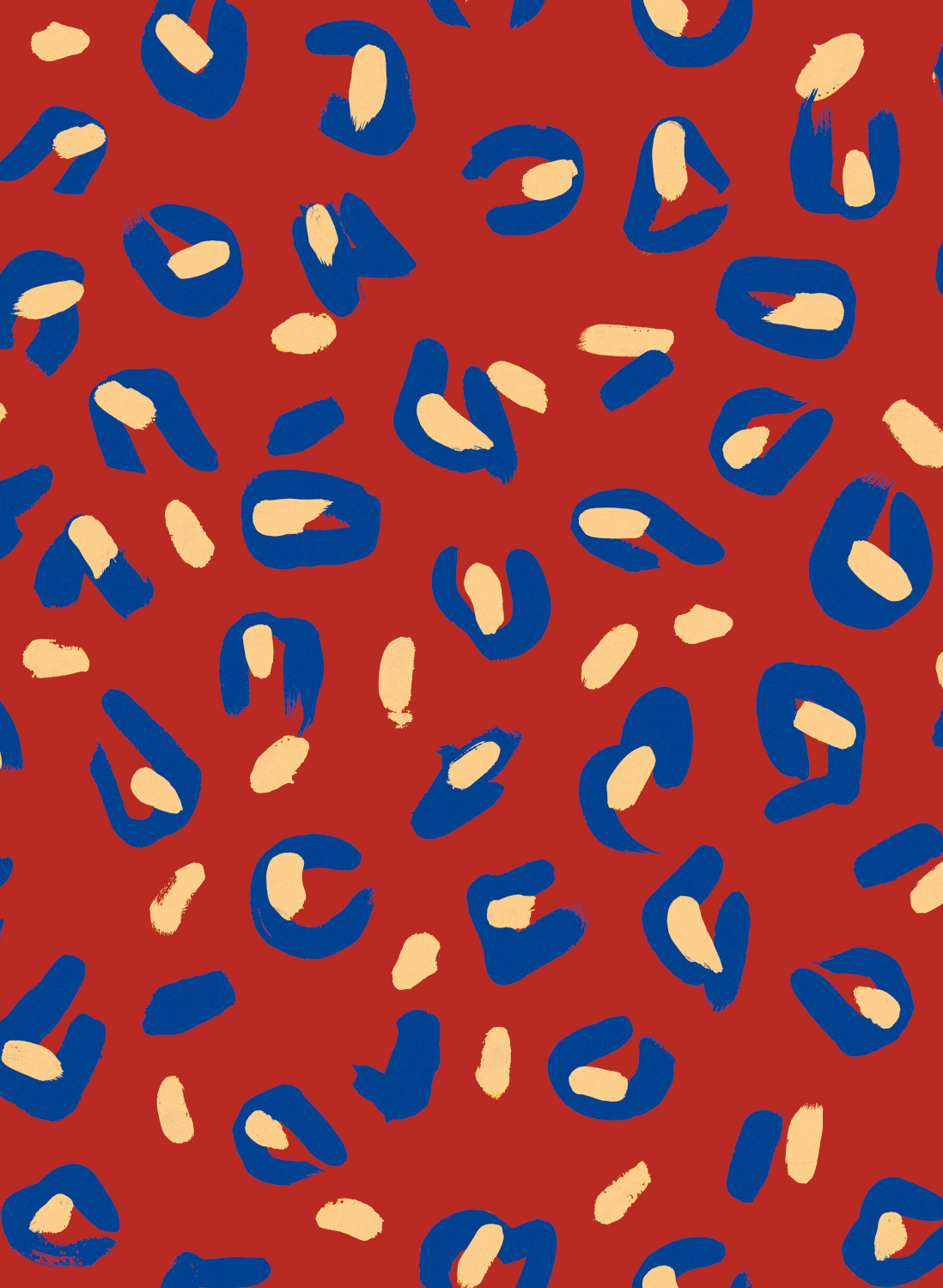 Tapete Funky Leopard - Red
