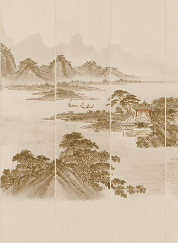 Wandbild Kaisui - Sepia Panel 1