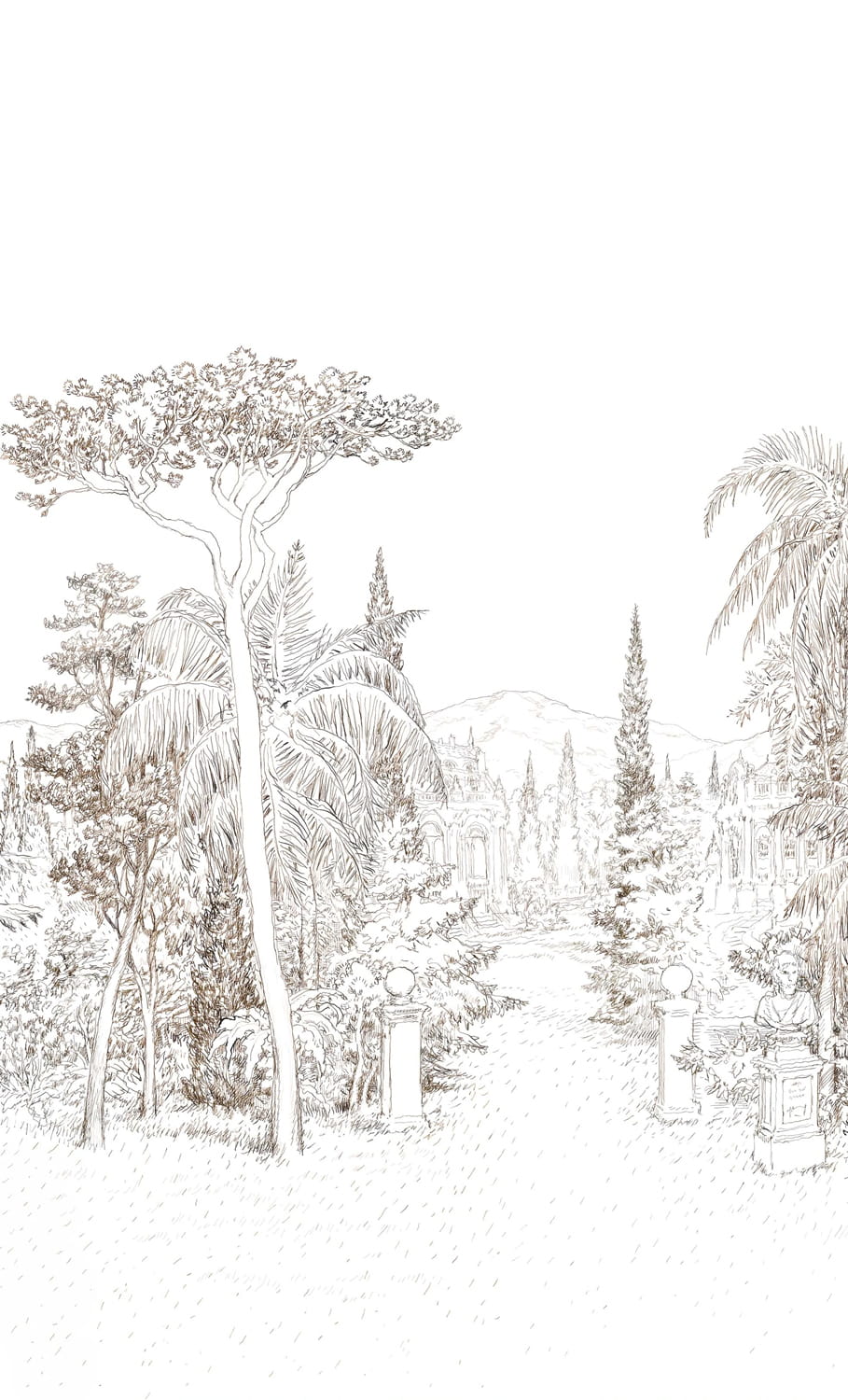 Mural Jardin Baroque - Panel A