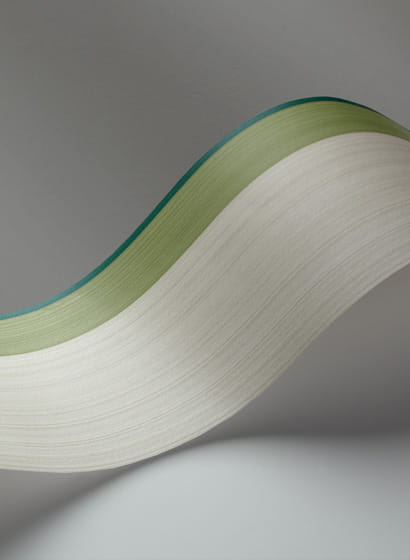 Tapeten Bordüre Jaspe Border - White/ Green & Emerald