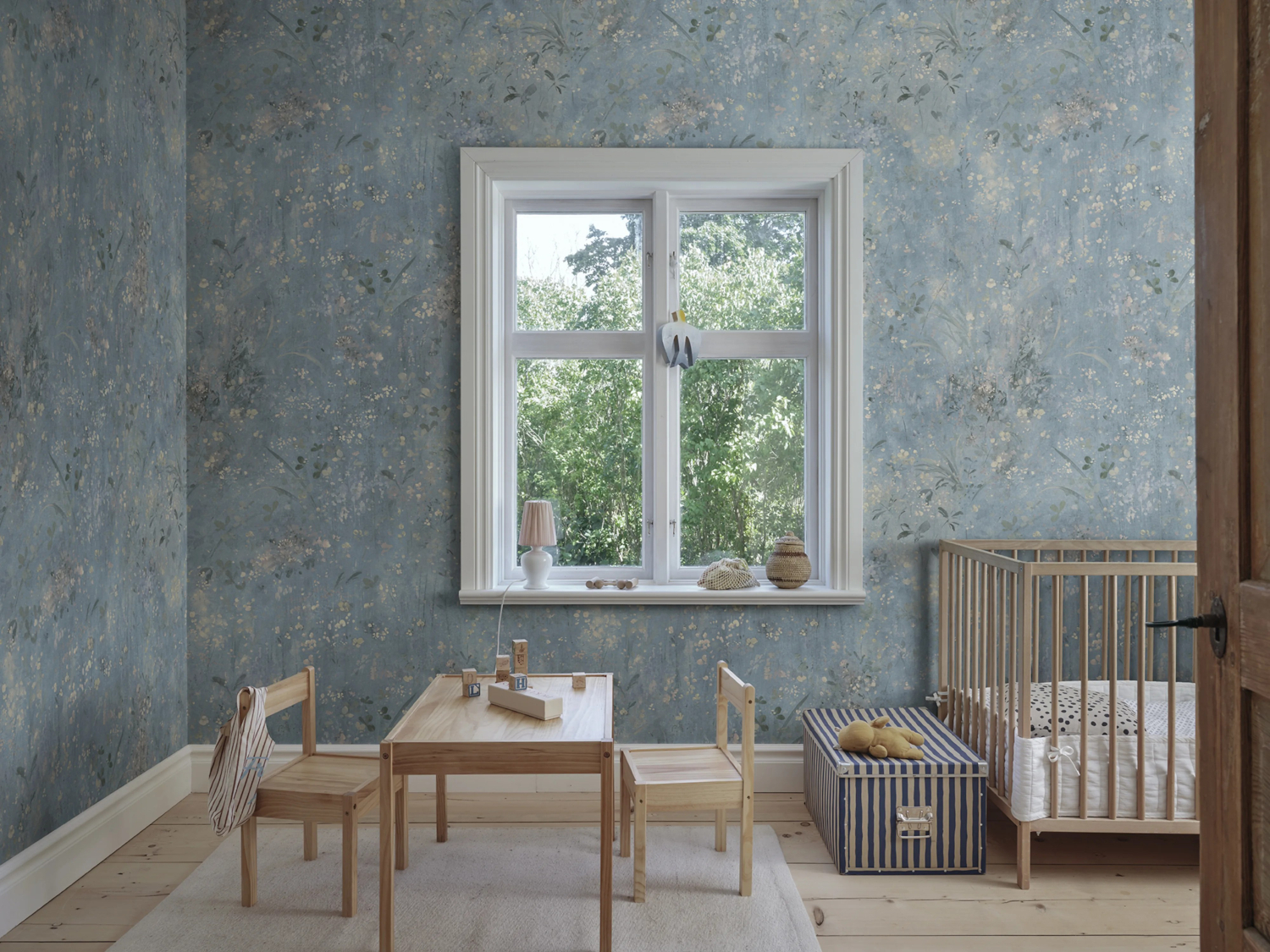 Wandbild Juni - Light Blue