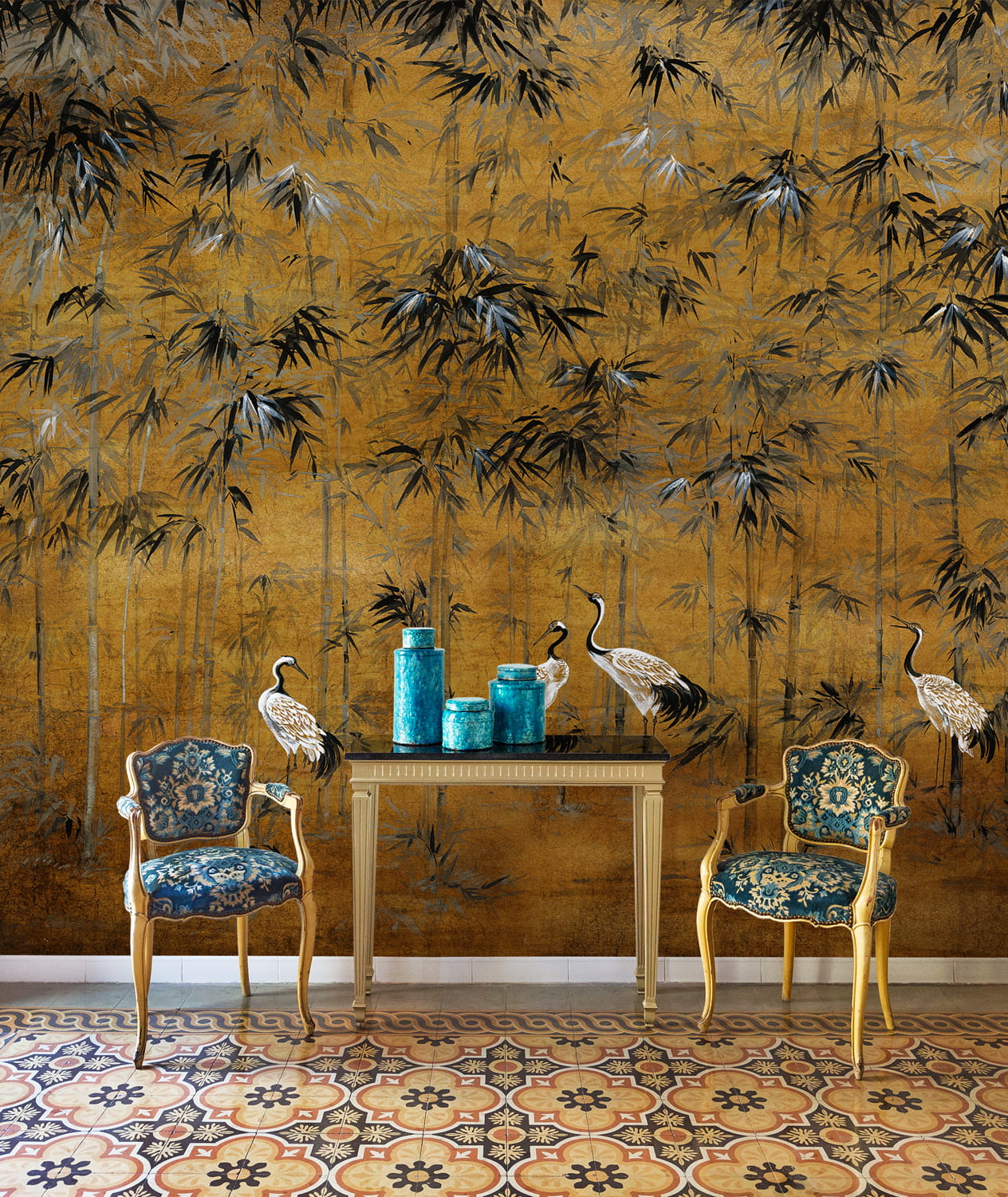 Wandbild Garzas - Chai