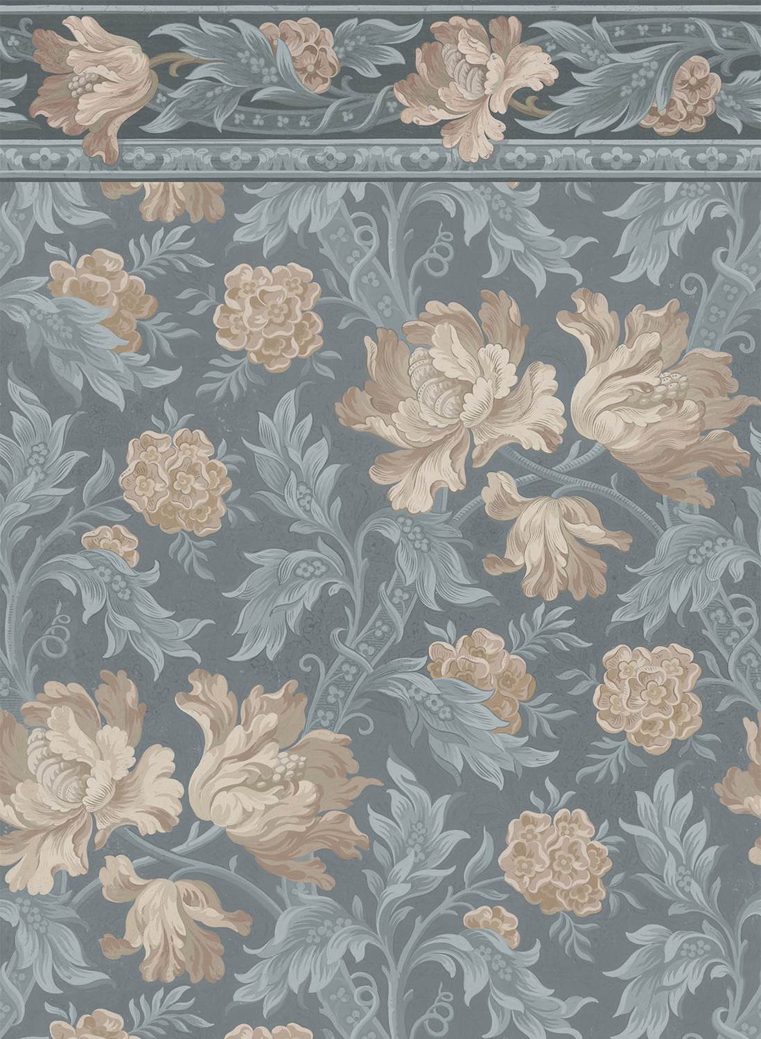 Wandbild Esther - Misty Blue