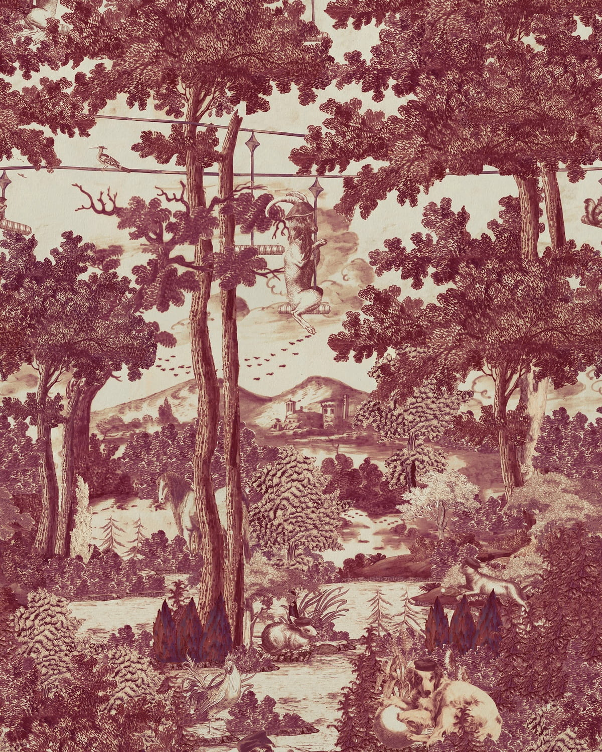 Wandbild Toile du Carpathians - Ruby