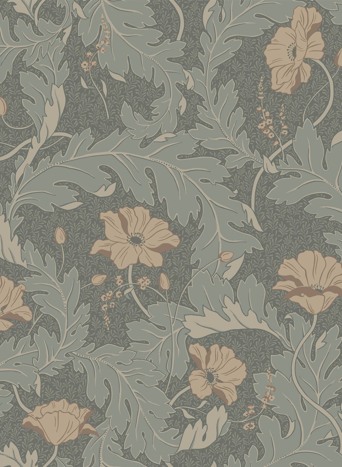 Tapete Charlotta - Forest Green