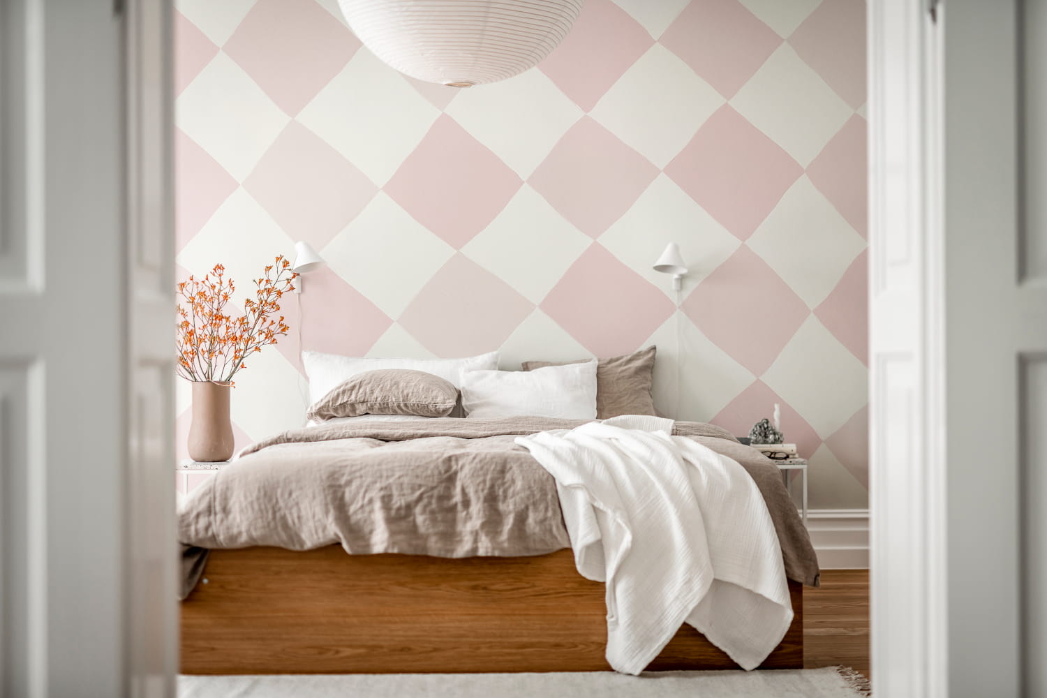 Wandbild Tremble - Pink
