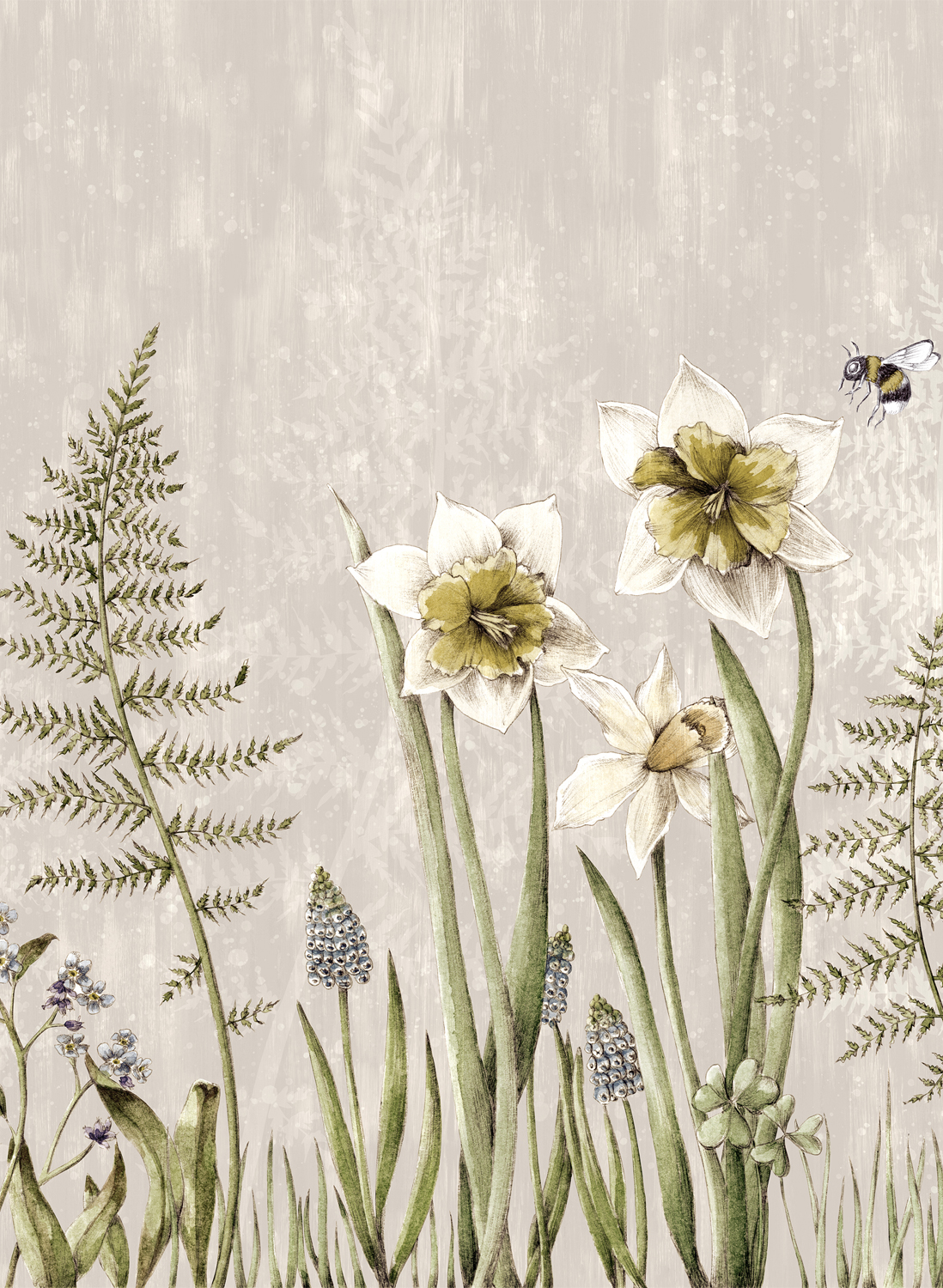 Wandbild Bumblebee - Sand