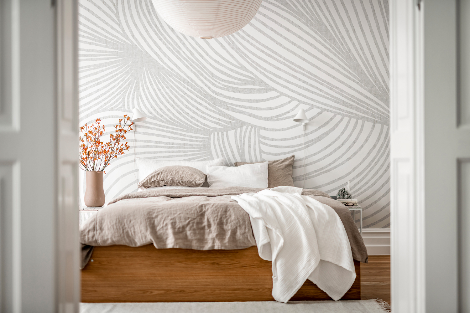 Wandbild Opulence Lines - Grey
