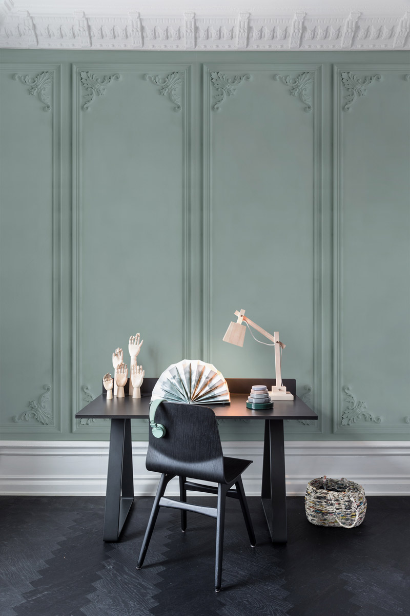 Wandbild French Panels - green