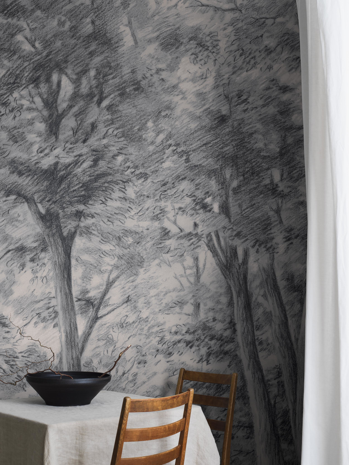 Wandbild Sketch of Trees - 9630W