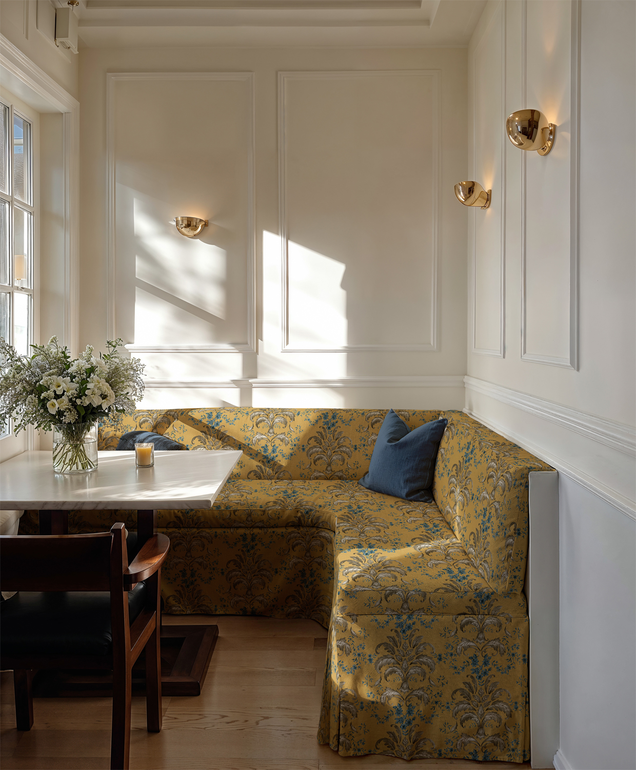 Stoff French Damask - Curry