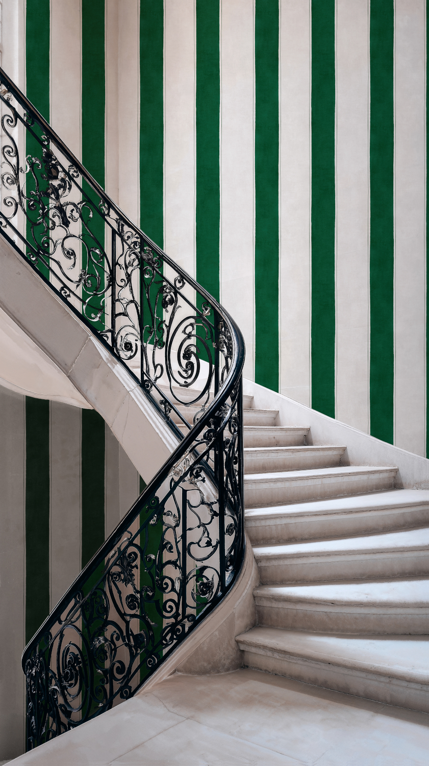 Tapete Florentine Stripe - Emerald