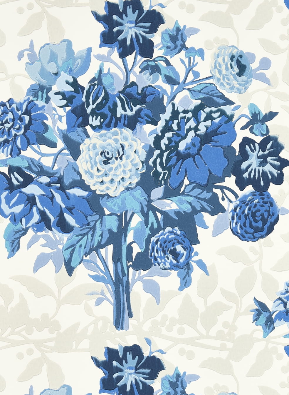 Tapete Dahlia Bunch - Lapis