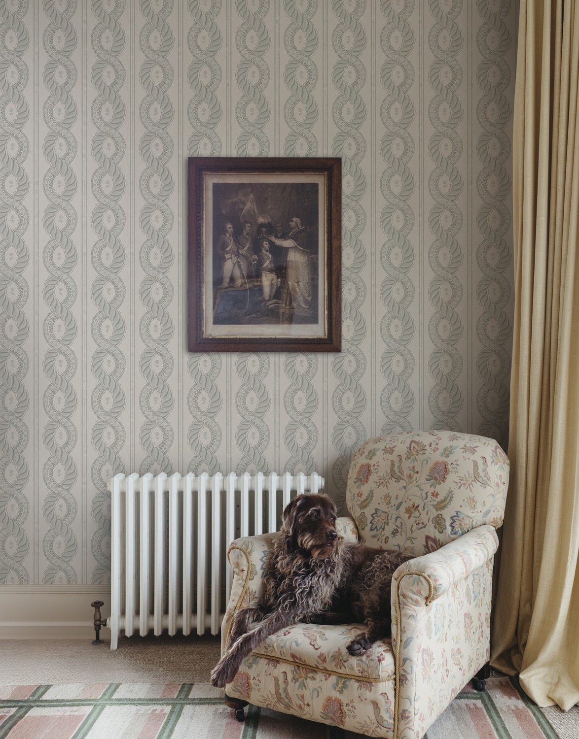 Papier peint Emilion - Light Green